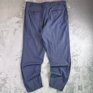 Canali Wool Dress Pants Blue Pinstripe Tailored Slacks Luxury Made In Italy 8R